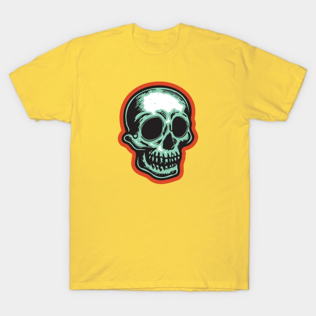 Vintage Skull Halloween TShirt TeePublic